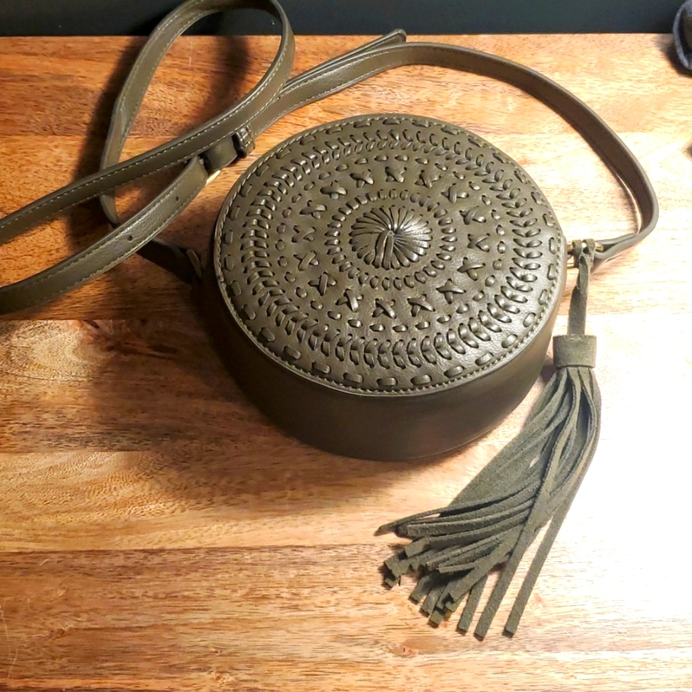 Anthropologie woven stitch crossbody bag